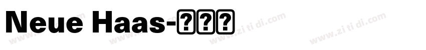 Neue Haas字体转换